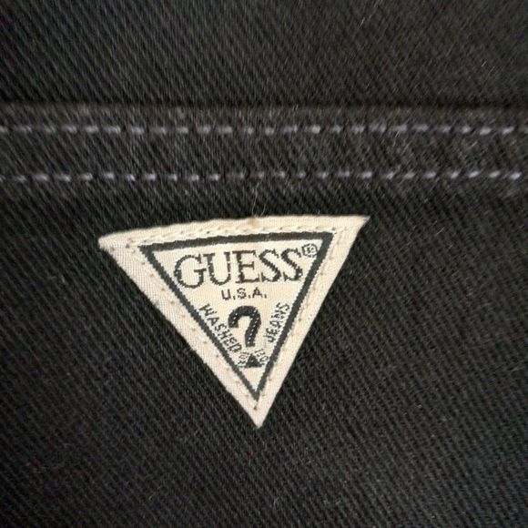 Vintage 80s/90s Black Denim Guess Jeans - Picture 7 of 9